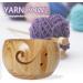 Beiyoule Handmade Bamboo Yarn Bowl - Knitting Wool Holder for Crochet and Embroidery - Wine Red - Buy Online on SooperMarket.com