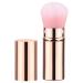 Teksome Portable Makeup Brush Travel Telescopic Cosmetics Brushes - Beginner Friendly Powder Brush for Foundation Sunscreen Bronzing Powder Gold