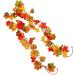 Cabilock 2 Pcs Simulated Maple Leaf Rattan Halloween Garland Maple Leaf Vines Silk Flower Artificial Ornament - Buy Online on SooperMarket.com