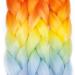 Tess Braids Extensions - Blue Jumbo Braids 60cm | KanCalon Kunsthaar for Box Braids | Ombre Hair Braid 100g (Orange/Blue/Red) - Buy Online on SooperMarket.com