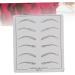 NOLITOY 6 Pcs Eyebrow Practice Skin Eyebrow Microblading Skin Eye Brow Practice Skin - Buy Online on SooperMarket.com
