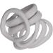 White Jersey Endless Snag Free Hair Bobbles Hair Elastics Hair Bands for Women Girls by Glitz4Girlz - Buy Online on SooperMarket.com