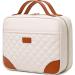 SHENHU Toiletry Bag with Hanging Hook Water-resistant Makeup Cosmetic Bag Travel Organizer Case for Women Beige