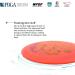 Yikun Professional Disc Golf Driver | Floating Fairway Disc | 150-160g | Orange Shade | Ideal for Outdoor Games and Competitions - Buy Online on SooperMarket.com
