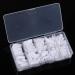 Yimart  French False Nail Tips French Nail Art Tips 500pcs White French Acrylic Style Artificial False Nails Tips With Box (White)