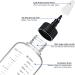 WLLHYF 2 Pack Applicator Bottle for Hair 8.5 Ounce Plastic Hair Oil Applicator Hair Color Squeeze Bottle Hair Root Dye Bottle with Ratio Graduated Scale Twist-On Top Tip Cap - Buy Online on SooperMarket.com