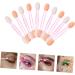 MUSISALY 100pcs Eye Shadow Stick Double Ended Makeup Brush Sponges Makeup Comestic Mini Para Emulsion Pink 6.20X0.50X0.50CM Pink - Buy Online on SooperMarket.com