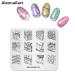 Nail Stamp Plate Set - 5pcs Picture Design Templates for Nail Art | Rock City Architecture Leopard & Hair Braiding Patterns - DIY Manicure Tools GT0011 - Buy Online on SooperMarket.com