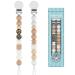 Kowlone pacifier chain Young girls silicone dummy clips pacifier band pacifier chains pacifier clips holder for baby shower 2-pack (leopard) b: leopard