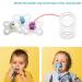 Sutoyuen 10 Pack BPA-Free Silicone Adapter Rings for Maam Pacifier Soother with Teething Ribbon Clip - Clean Food Grade Transparent Holder - Buy Online on SooperMarket.com