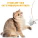 DONGKER 8pcs Cat Rod Replacement Feathers Interactive Cat Replacement Feathers With Bell for Cat Wand Toys Chasing Toys - Buy Online on SooperMarket.com