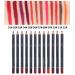 Buy Long Lasting Lipstick Pen Set - 12 Colors Eyeliner & Lip Liner Pencil for Women & Girls - No Irritation | International Shipping - Buy Online on SooperMarket.com