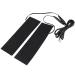 USB heating pillows 1 pair 5 V USB heating film electric heating pillows made of black carbon fiber electrical heating element foil heating pillows to heat the feet 19.6 x 6 cm heating pillow usb heating foil u