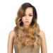 SHIYID Miracle Heat Resistant Synthetic Wigs For Women Natural Long Wavy Wig With Hair Black To Brown Heavy Density