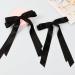 2 Pack Hair Bows for Women Black Bow Hair Clips French Barrette with Long Silky Satin Hair Ribbons for Women Girls(Black) - Buy Online on SooperMarket.com