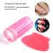 Nail Art Stamper Set - Silikon Nagellack Transfer Stamper & Schaber f r DIY Manik re - Transparent Rot | Internationaler Versand - Buy Online on SooperMarket.com