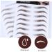 Beavorty 16 pcs eyebrow stickers make up kit 6d eyebrows Artificial Eyebrow semi-permanent stencil 3d - Buy Online on SooperMarket.com