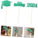 Lurrose 2023 Graduation Vase Picks 9pcs Party Decorations Desktop Paper Party Supplies Decorative Vase Decor - Buy Online on SooperMarket.com