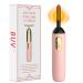 Heated Eyelash Curler Electric Eyelash Curler with Type-C Fast Heating Eyelash Curler with 2 Heating Modes Anti-Burn Rechargeable Natural Curling 24H Long Lasting for Women Gifts Pink 5.10"*0.95" Pink