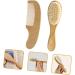 Kisangel Shower Hair Brush Set for Toddlers and Infants - Baby Newborn Cap, Wooden Comb, Massage Brush - Registry Care Kit for Soft Scalp and Hair - Buy Online on SooperMarket.com