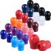 BBTO 36 Pieces Replacement Ear Tips for Stethoscopes Universal Soft-Sealing Earbuds 30 Pieces Colored and 6 Pieces Transparent (Rainbow Color)