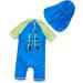 BONVERANO Baby Boys Swimsuit | Toddler Bathing Suit with UPF 50+ Sun Protection | Zipper One Piece Swimwear | 2-3 Years | Diving-goggles - Buy Online on SooperMarket.com