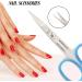 Nail Scissors - Curved Multi-Purpose Beauty Tool for Hair, Manicure, Pedicure, and Grooming - Multicolor - Buy Online on SooperMarket.com