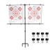 Highwild Adjustable Paper Target Stand, Frame with 8 Clips | Clear Bullseye Targets Sheet for Shooting Practice A- Paper Target Stand