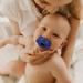 Silicone Baby Pacifier with Collapsible Handle | BPA Free Soother for 6-18 Months Old | 6-Pack Sports Colors - Buy Online on SooperMarket.com