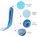 Alomejor Gel Sport Insoles - Orthopedic Massage & Shockproof Silicone Inserts for Men & Women | Comfortable & Deodorant | Sizes L (44-50) - Buy Online on SooperMarket.com