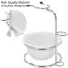 Tmishion Professional Shaving Set: Shell Bowl Rack Soap & Brush Holder for Men - Premium Shaving Stand Kit - Buy Online on SooperMarket.com