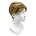 SKHAOVS Mens Short Blonde Wig Natural Layered Blonde Color Wig Layered Synthetic Cosplay Wig with Bangs for Male Halloween Party Costume Daily Blonde Short Heat Resistant Synthetic Hair Wig (Blonde)
