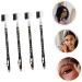 BELLIFFY 4pcs Two-in-one Eyebrow Pencil Eyebrow Makeup Pencils Black Eyebrow Pencil Brow Pencils Brown Wooden - Buy Online on SooperMarket.com