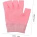 HAPINARY 2 Pairs Gel Gloves Half Finger Gloves Fingerless Moisturizing Gloves for Dry Hands Skin Care Gloves Comfortable Gloves Cotton Moisturising Gloves at Night Lotion Miss Dipping Pink - Buy Online on SooperMarket.com