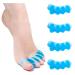 Mroobest Toe separator Toe spacers Gel Toe Separators Bunion Correctors Toe Spacers Toe Straightener Toe Stretcher Big Toe Correctors Toe Separator 4 Count (Blue) blue-1 One Size