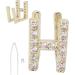 Hip Hop Tooth Brace Capital Letter H Halloween Decoration with Easy Wearfor Hip Hop Fashion Shows or Music Concerts (Gold) - Buy Online on SooperMarket.com