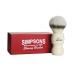 Alexander Simpson M7 Synthetic Best Hair Brush Faux Platinum Synthetic Shaving Brush (Ivory)