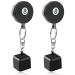 Thinp 2 pieces Billard Queue-Creide holder Recoverable snooker chalk bag Soning pool chalk holder Pool-QueUe-creide cover for pool-QueUe-chalk holders (black)