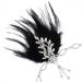 Silver FRCOLOR Flapper Headband 1920's Great Gatsby Vintage Feather Rhinestone Headpiece - Buy Online on SooperMarket.com