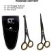 CT 4.5 Small Hair Scissors Set - Precision Beard Trimming for Men & Kids - Round Tip Facial Grooming Scissors - Buy Online on SooperMarket.com