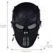 Scary Halloween Skull Airsoft Mask with Metal Mesh Eye Protection - Perfect for War Games, Cosplay, and Parties - Buy Online on SooperMarket.com