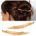 Women Hair Clips Metal Hair Pins Simple French Hair Barrettes Spring Hair Clip Metal Gold Hairpins Hair Accessories for Women (Gold) - Buy Online on SooperMarket.com