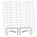 Hemoton 10pcs Tools Stickers Eyebrow Line for Measurement Makeup Eyebrow Mapper Positioning Ruler Disposable