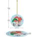 YYHHAOFA Sunflower Seeds and Mushroom Prints Christmas Ceramic Round Pendant Decoration - Festive Hanging Ornament for Stores and Homes -2.9 in - Buy Online on SooperMarket.com