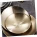MAGICLULU Condiment Plate Cold Dish Bowl for Prep Dishes for Cooking Large Dinner Plates Tasting Dishes Sauce Serving Dishes Pinch Prep Bowls Sauce Plates Stainless Steel 304 Headset Camping 10X10X2CM Gold - Buy Online on SooperMarket.com