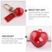 Kisangel 6Pcs Red Cat Collar Bell Heart Shaped Jewelry Charms - Pet Training Pendant for Cat & Dog Necklace - DIY Keyring Pendant - Buy Online on SooperMarket.com