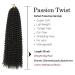 Passion Twist Hair - 6 Packs 18-Inch Braids Extensions for Crochet Hair - Synthetic Faux Locs (1B#) - Economy Package - Buy Online on SooperMarket.com