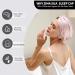 ZIMASILK 22 Momme 100% Mulberry Silk Sleep Cap - Light Plum/Pink | Silk Hair Wrap for Women | Elastic Stay On Head | Natural Hair Care Bonnet for Sleeping | One Size - Buy Online on SooperMarket.com