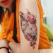 Oottati 2 Sheets Waterproof Temporary Tattoo Stickers - Pink Japanese Mask & Canadian Hairless Cat Skull Design for Arm, Thigh, Leg - Perfect for Leg, Back, Thigh - Buy Online on SooperMarket.com