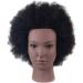 Adjustable Female Tailor Puppet Hairdresser Training Head - Black Mannequin for Cosmetics & Salon Displays - Buy Online on SooperMarket.com